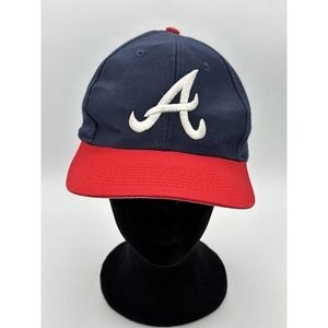 Atlanta Braves Logo 7 Vintage Snapback Cap Hat NICE